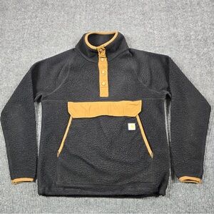 Carhartt Black and Tan Women's Fleece Pullover